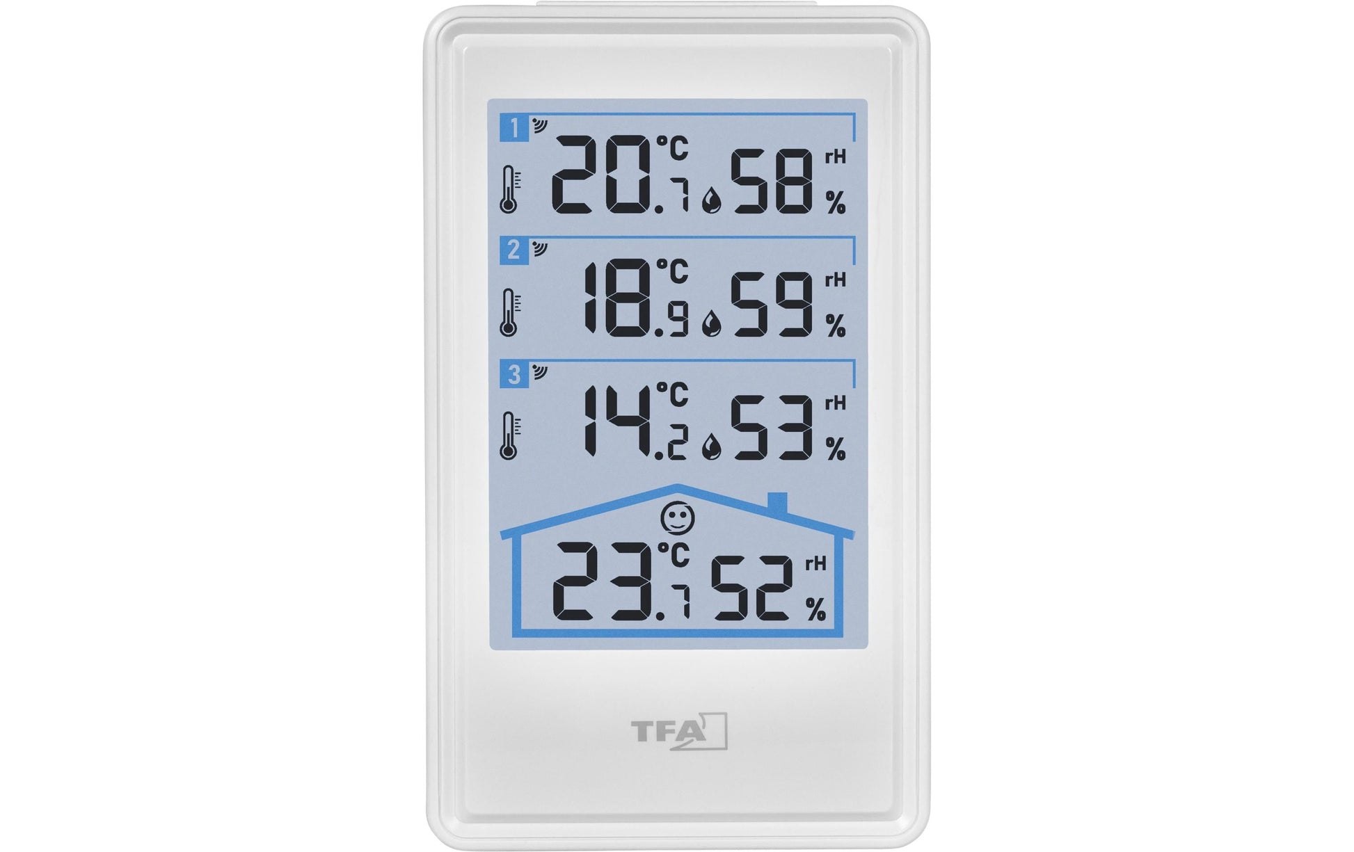 TFA-Dostmann TFA Dostmann – Thermo-/Hygrosensor, Funk, inkl. Sender – Weiss