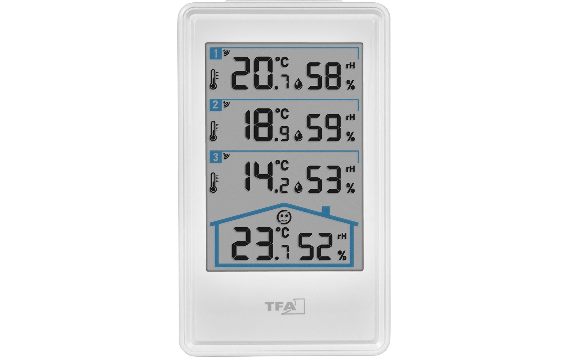 TFA-Dostmann TFA Dostmann – Thermo-/Hygrosensor, Funk, inkl. Sender – Weiss