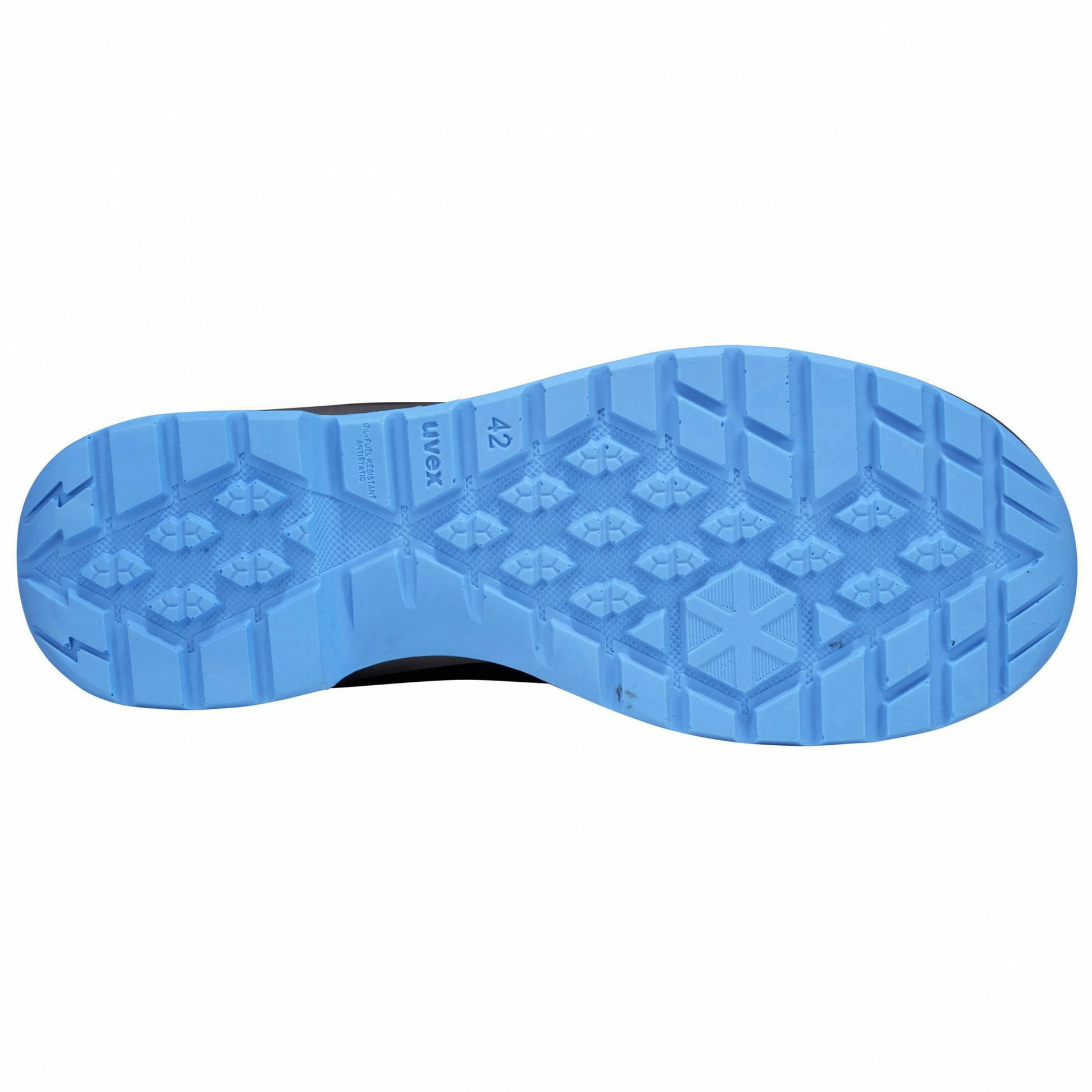 Uvex 2 Trend Sicherheitsschuh S1P – Schwarz/Blau – Grösse 41, Weite 11
