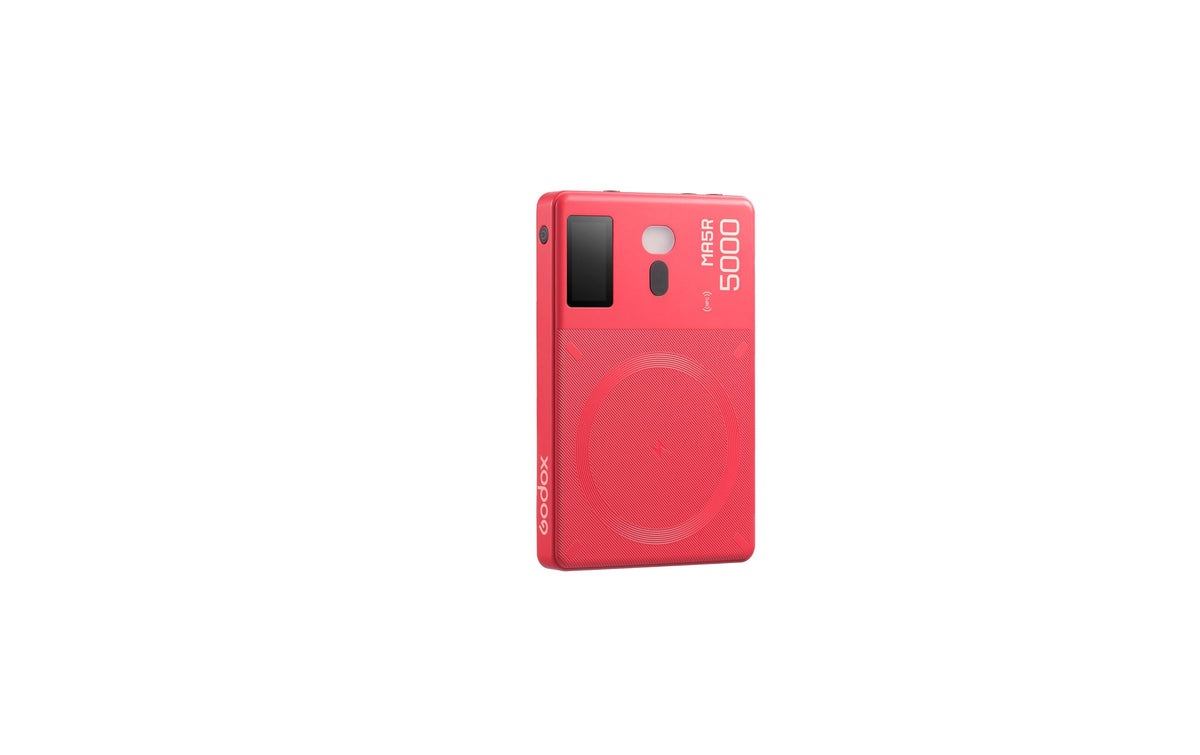 Godox MA5GR LED-Licht – RGB, 1800–10000 K, dimmbar, Akku (1) – für Smartphone – Rot