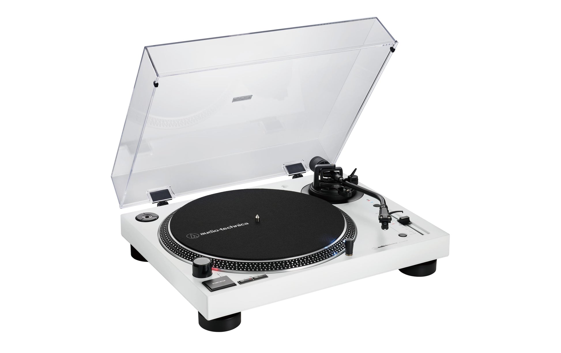 Audio-Technica AT-LP120XUSBWH – Plattenspieler (Direktantrieb), Phono-Vorverstärker, 33⅓/45/78 U/min – Weiss