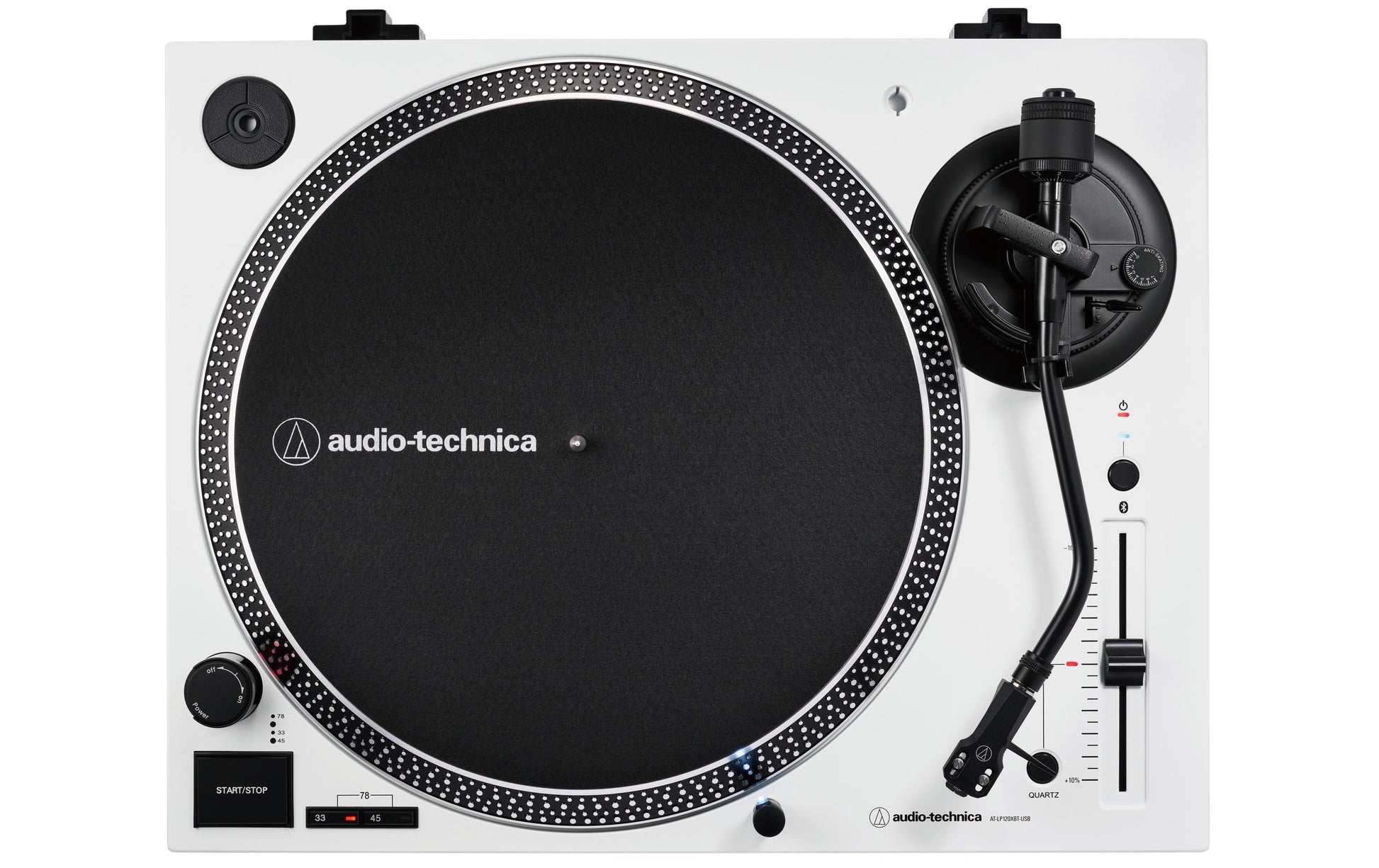 Audio-Technica AT-LP120XUSBWH – Plattenspieler (Direktantrieb), Phono-Vorverstärker, 33⅓/45/78 U/min – Weiss