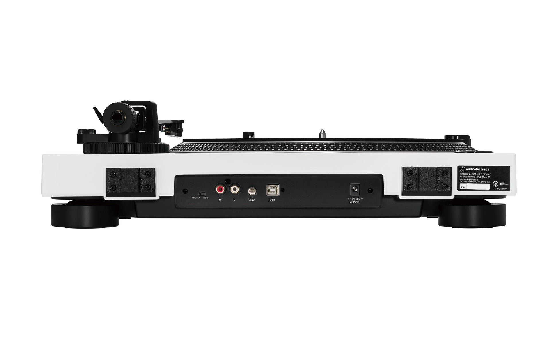 Audio-Technica AT-LP120XUSBWH – Plattenspieler (Direktantrieb), Phono-Vorverstärker, 33⅓/45/78 U/min – Weiss
