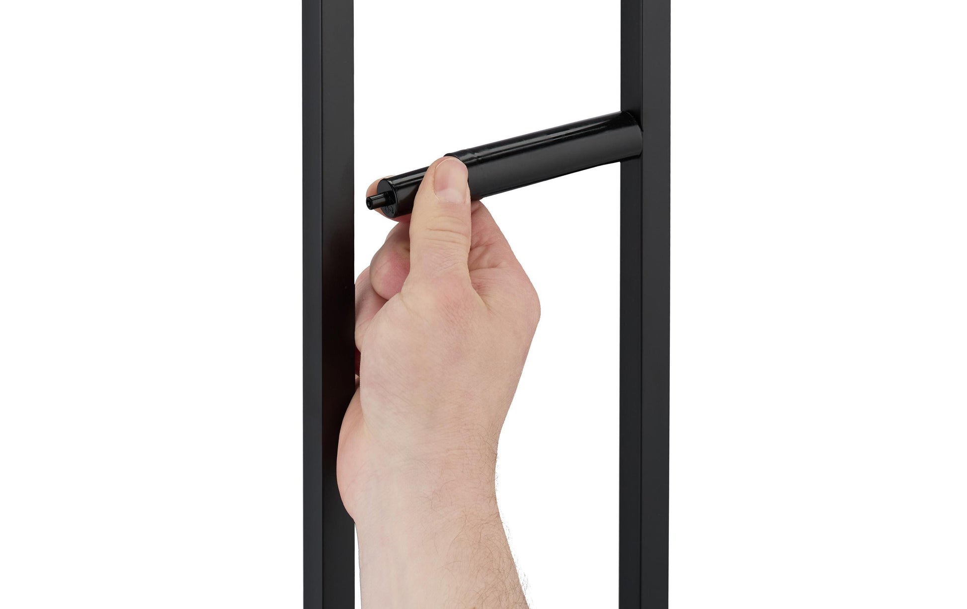 Relaxdays WC-Bürstenset – Bambus, Edelstahl, Kunststoff, Hellbraun, Schwarz, H 77 cm