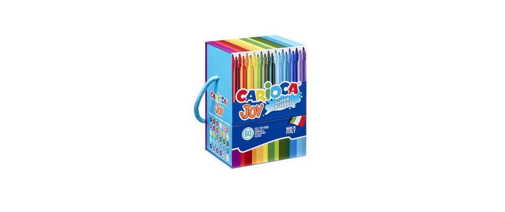 Carioca Joy Filzstifte – 2,8 mm, auswaschbar, wasserbasiert, 60 Farben