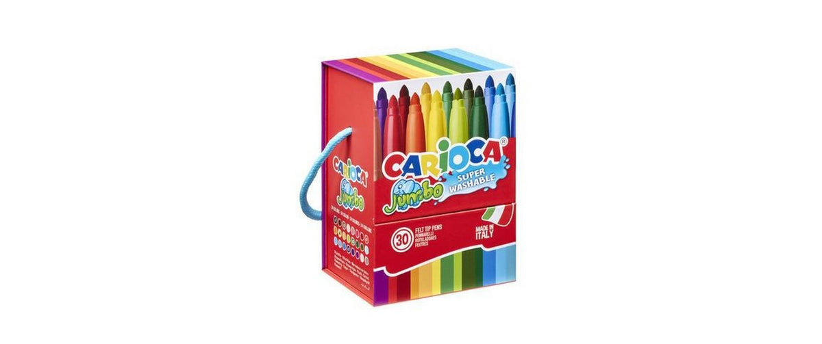 Carioca Filzstifte – 6 mm, auswaschbar, 30er Set