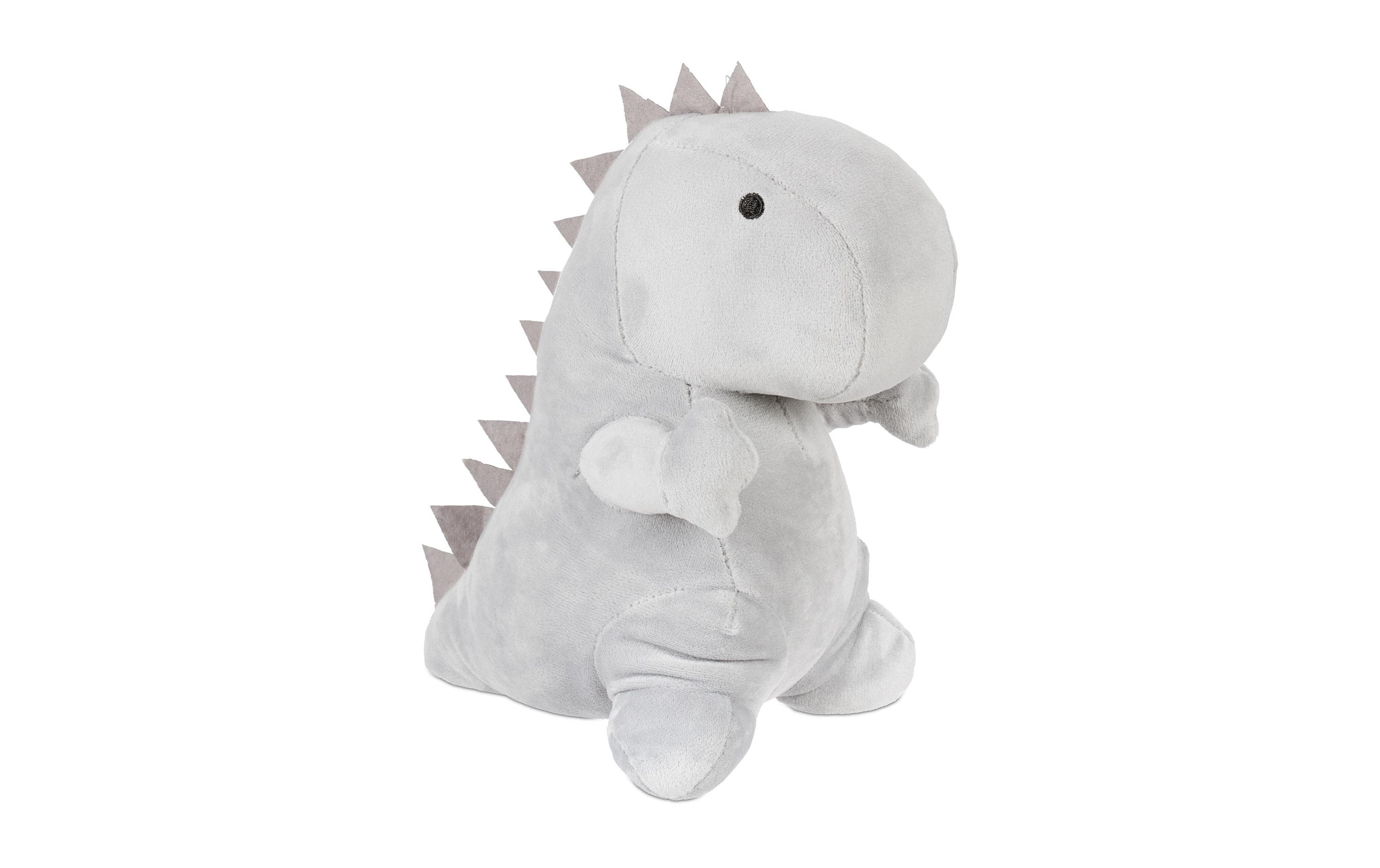 Relaxdays Dino Türstopper – Polyester/Sand – Grau – 140 × 230 × 210 mm
