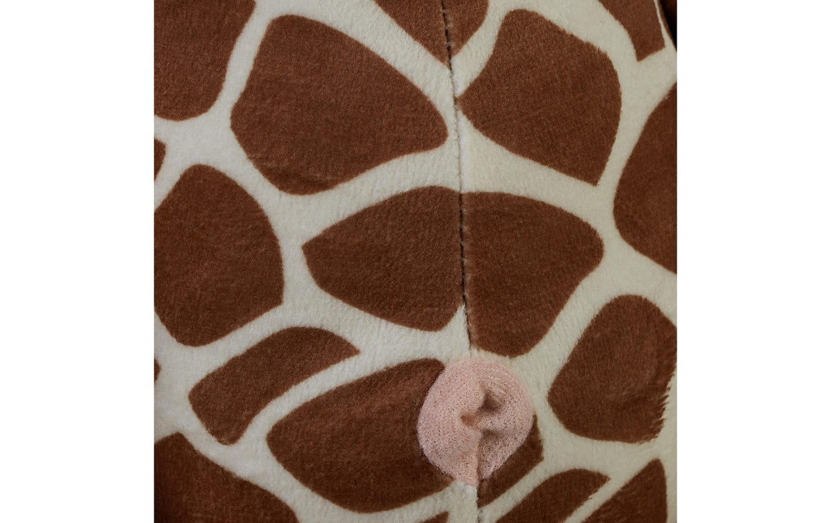 Relaxdays Türstopper Giraffe – Polyester/Kunststoff/Sand – Beige/Braun – 250 × 260 × 230 mm