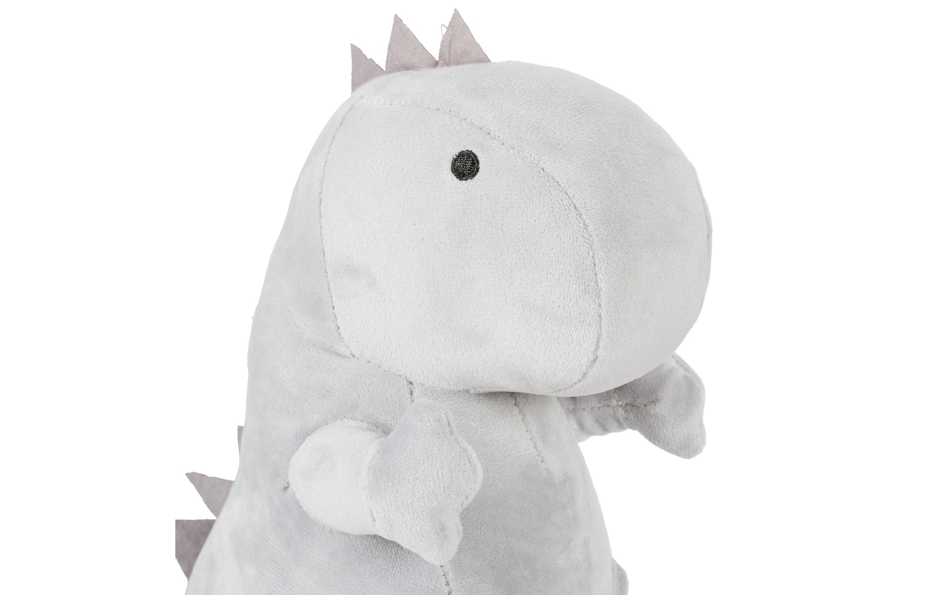 Relaxdays Dino Türstopper – Polyester/Sand – Grau – 140 × 230 × 210 mm