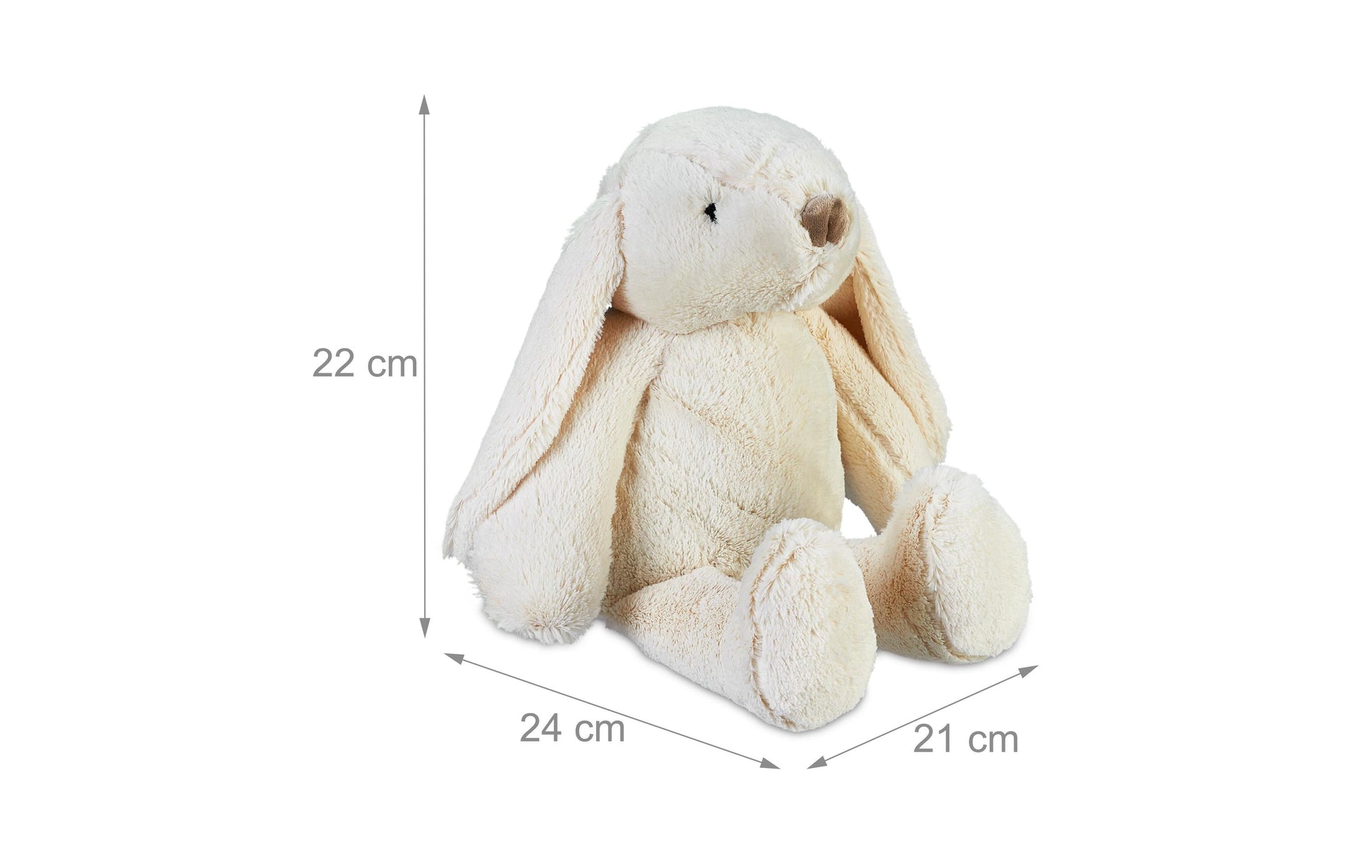 Relaxdays Türstopper – Kunststoff/Polyester/Sand – beige – 210 × 220 × 240 mm
