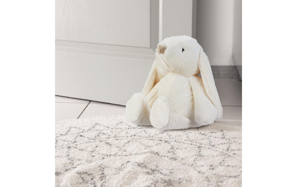 Relaxdays Türstopper – Kunststoff/Polyester/Sand – beige – 210 × 220 × 240 mm