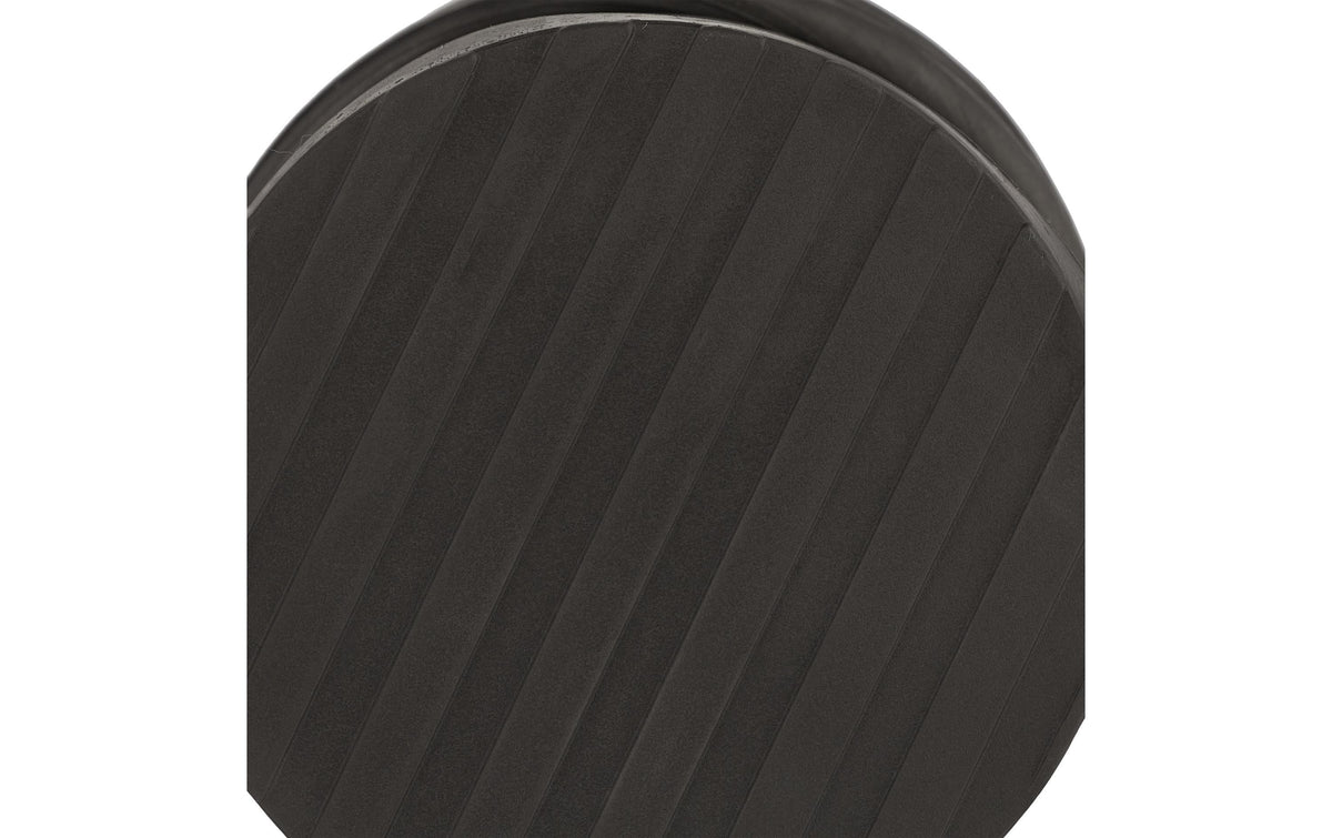 Relaxdays Türstopper – Edelstahl/Eisen/Gummi – Schwarz/Silber – Ø 70 × H 75 mm – 2 Stück