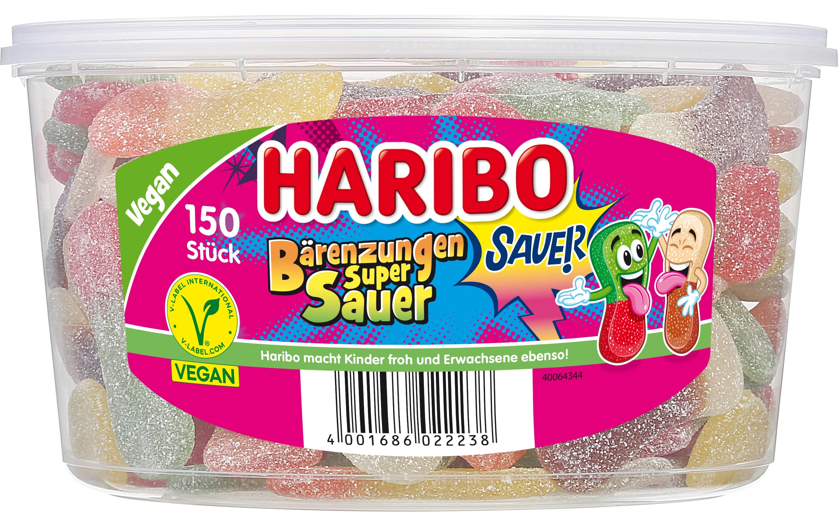 Haribo Bärenzungen Gummibonbons – Super Sauer – 1,35 kg