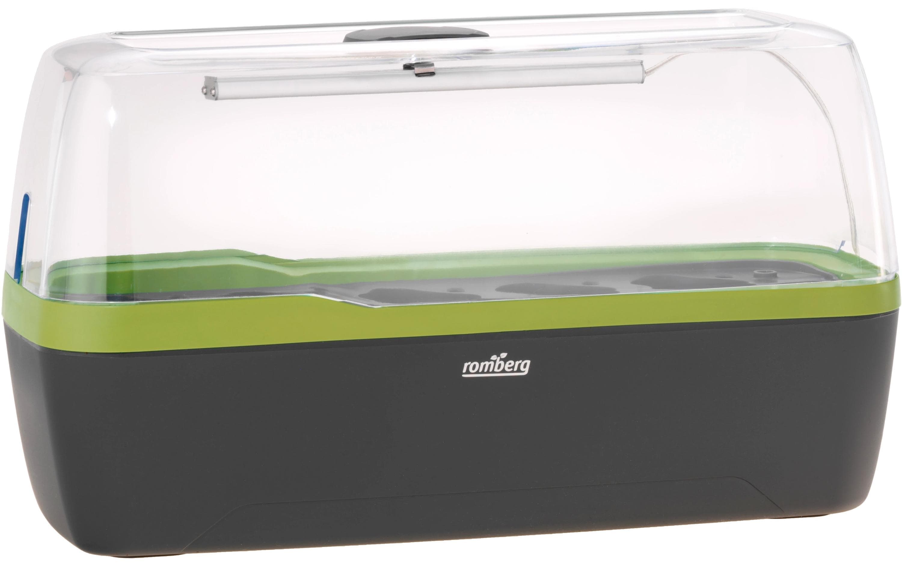 Romberg Pflanzenleuchte BoQube L PLUS – 41 × 17 × 23 cm, 5 W, Neutralweiss, nicht dimmbar, IP55, Anthrazit