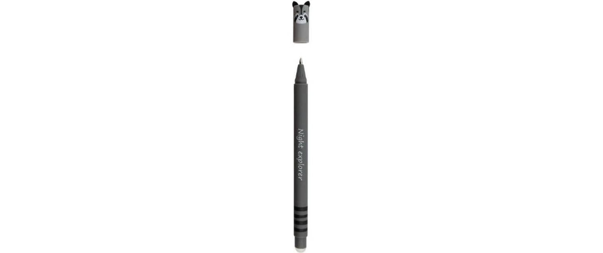 Eberhard Faber Animal Erase It Gelschreiber, Kappe – Blau, Spitze 0,7 mm, radierbar, nachfüllbar