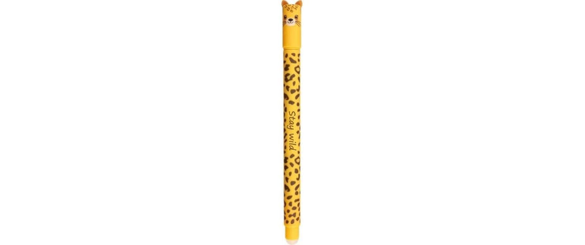 Eberhard Faber Animal Erase It Gelschreiber – Blau, Spitze 0,7 mm, radierbar, nachfüllbar, 1 Stück