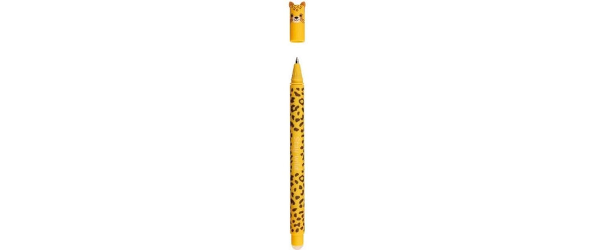 Eberhard Faber Animal Erase It Gelschreiber – Blau, Spitze 0,7 mm, radierbar, nachfüllbar, 1 Stück