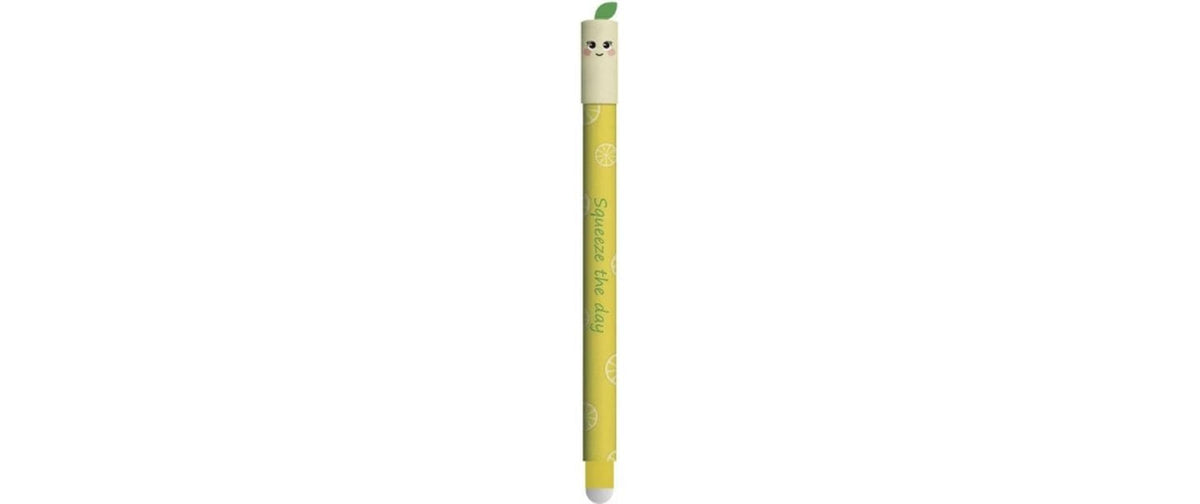 Eberhard Faber Fruity Erase It Gelschreiber, Kappe – Blau, 0,7 mm Strich, radierbar, nachfüllbar