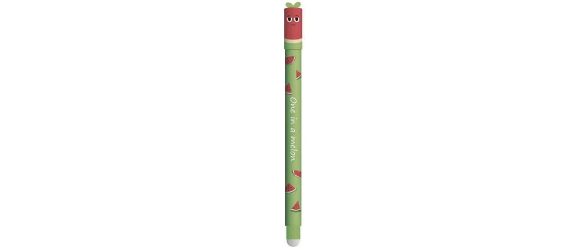 Eberhard Faber Fruity Erase it Gelschreiber, Kappe – Blau, Spitze 0,7 mm, radierbar, nachfüllbar