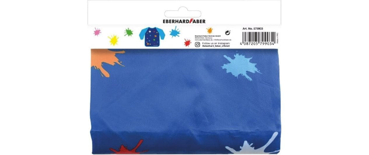 Eberhard Faber Malschürze, Einheitsgrösse 4–9 Jahre, 100 % Polyester, Blau
