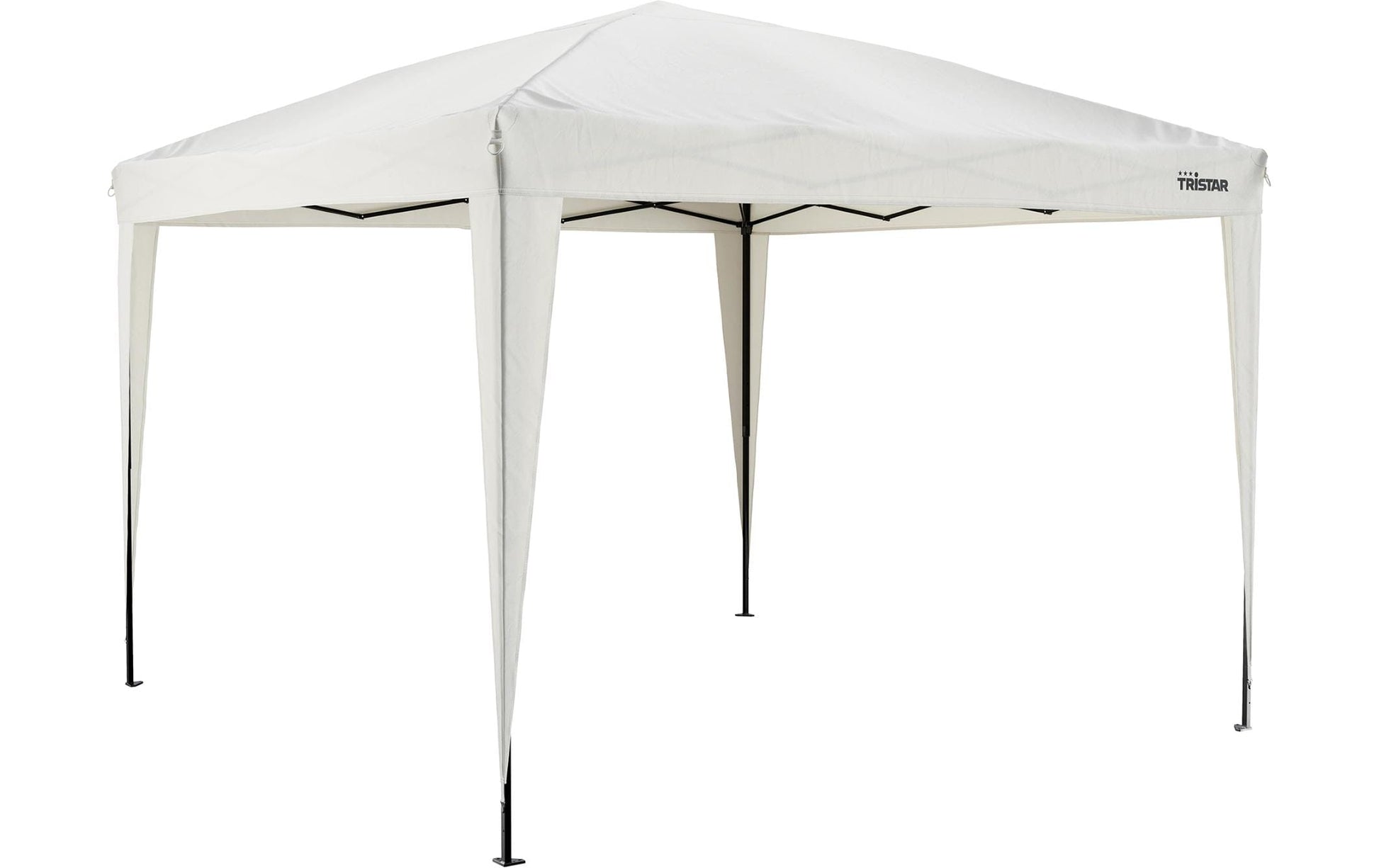 Tristar Pavillon – 300 cm × 250 cm, beige, Polyester, Stahl (pulverbeschichtet), Aussenbereich