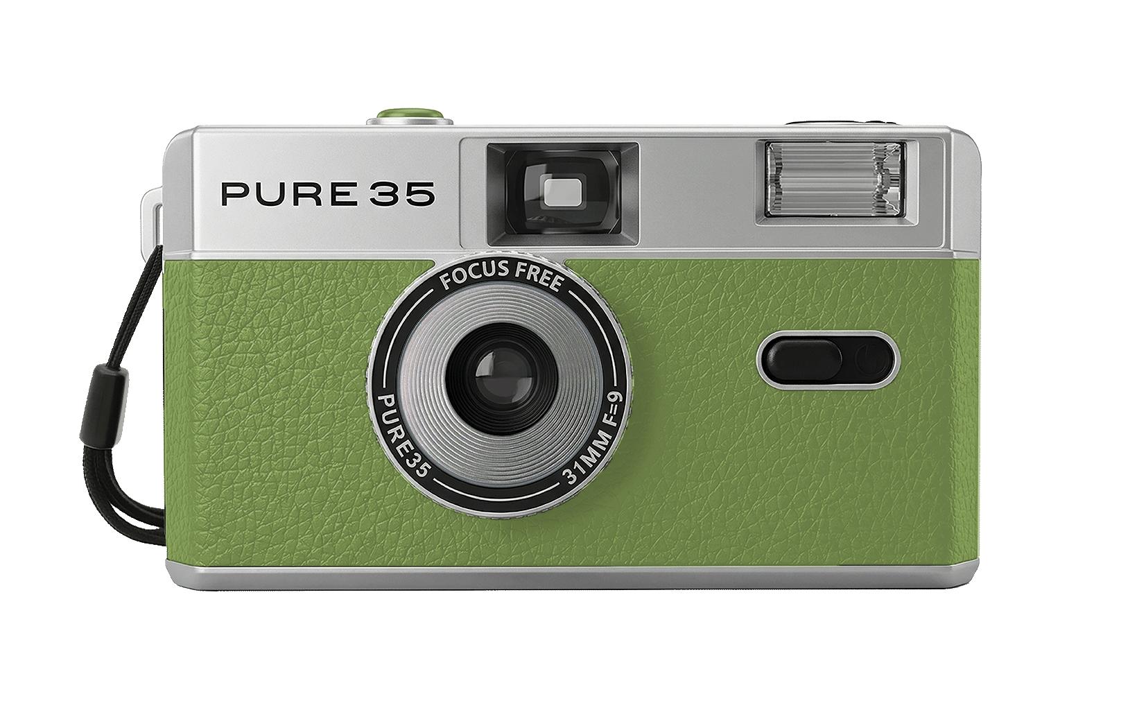 Kodak Pure35 – 135er Filmkamera, Fixfokus, Blitz, Grün