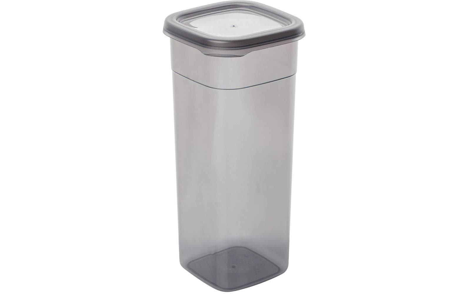 Hermia Vorratsdose 1,8 l, 10 × 10 × 24,5 cm, Kunststoff, 6 Stk., Anthrazit
