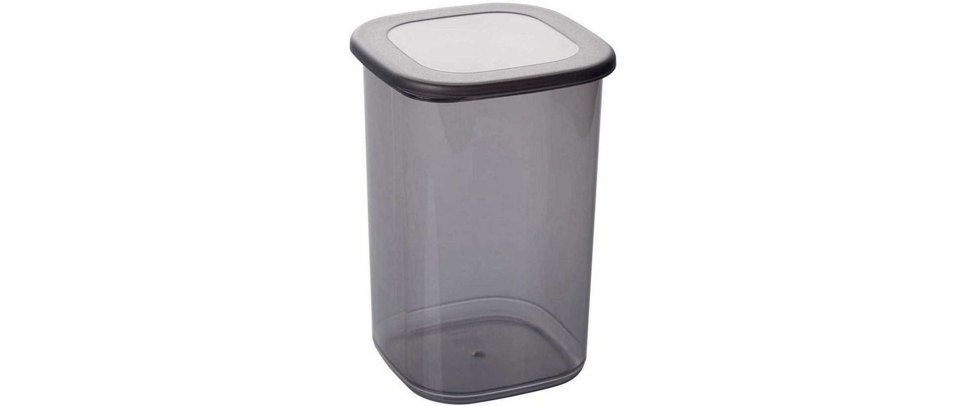Hermia Vorratsdose 1,2 l, 10 × 10 × 16,5 cm, Kunststoff, Anthrazit, 6 Stk.