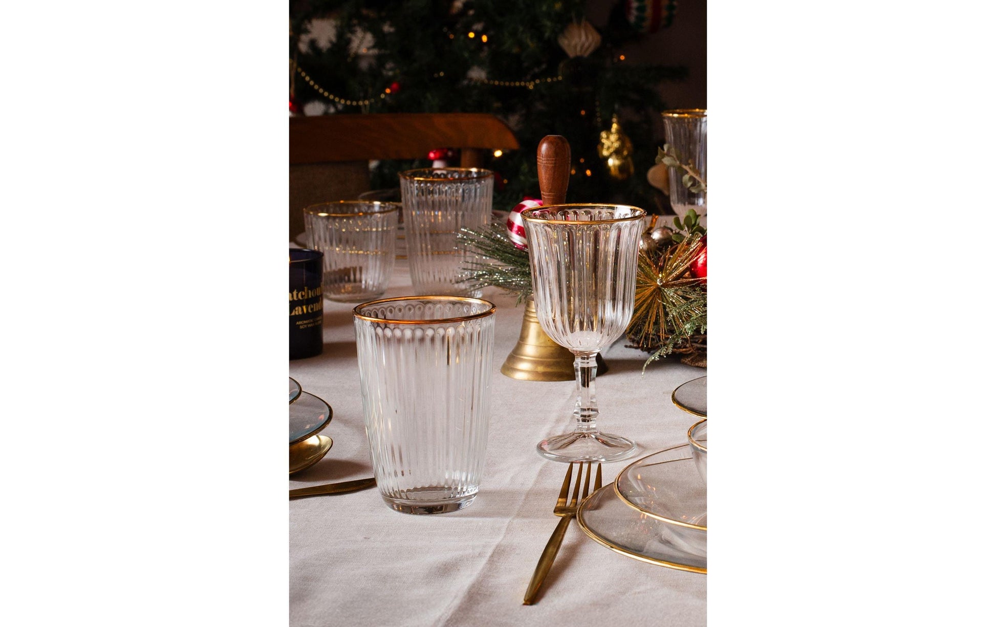 Hermia Trinkglas – 4er Set, 400 ml, Ø 8,5 cm, H 12,0 cm, Kristallglas, nicht spülmaschinenfest