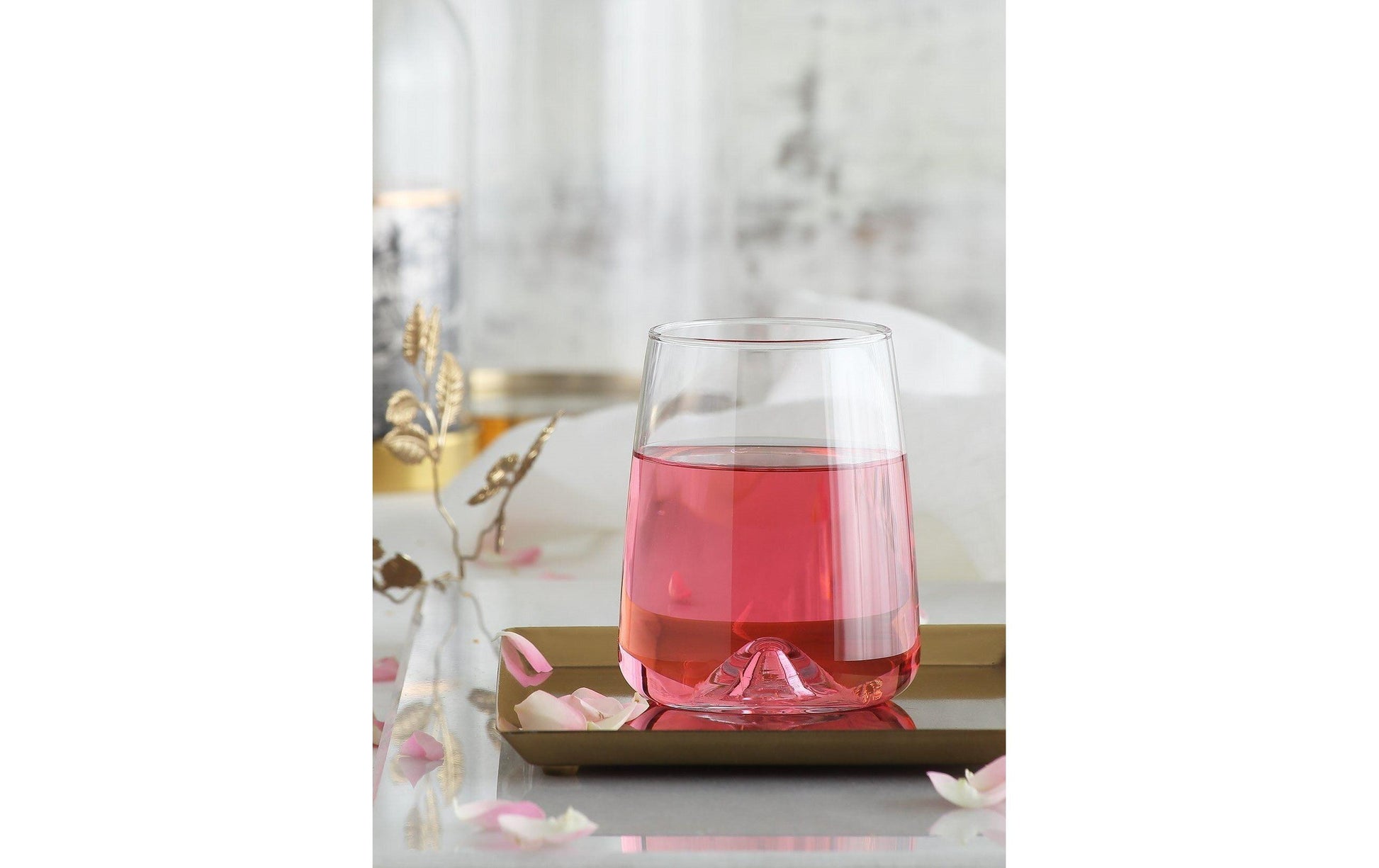 Hermia Trinkglas – 475 ml, 7,1 × 7,1 × 10,9 cm, Glas, Transparent