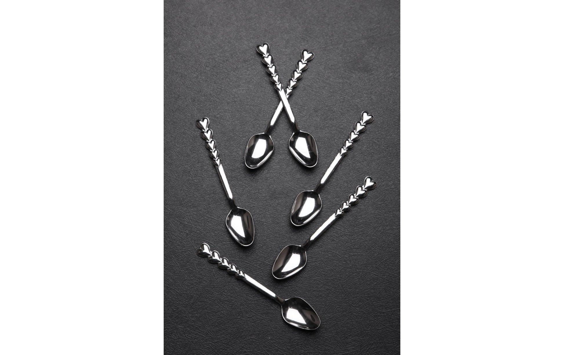 Hermia Kaffeelöffel – 6er-Set, 11 cm, Edelstahl, Mehrfarbig, spülmaschinenfest