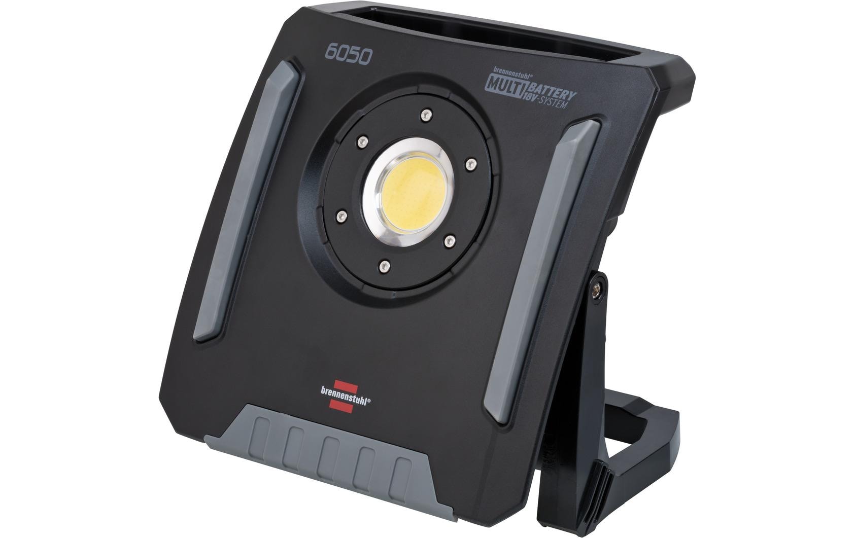 Brennenstuhl Arbeitsstrahler – 61,6 W – 6500 K – IP65 – Akkubetrieb, Netzbetrieb – dimmbar, Schwarz, Metall