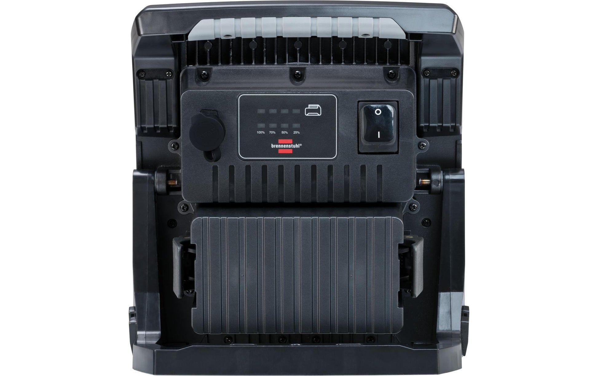 Brennenstuhl Arbeitsstrahler – 61,6 W – 6500 K – IP65 – Akkubetrieb, Netzbetrieb – dimmbar, Schwarz, Metall