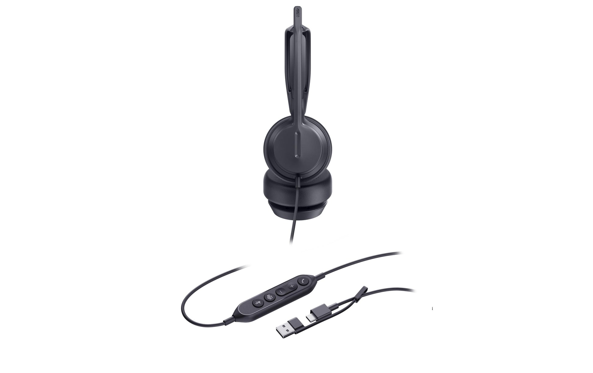 Yealink UH42 SE Office-Headset – On-Ear, Stereo, USB-C + USB-A Kabel, Schwarz