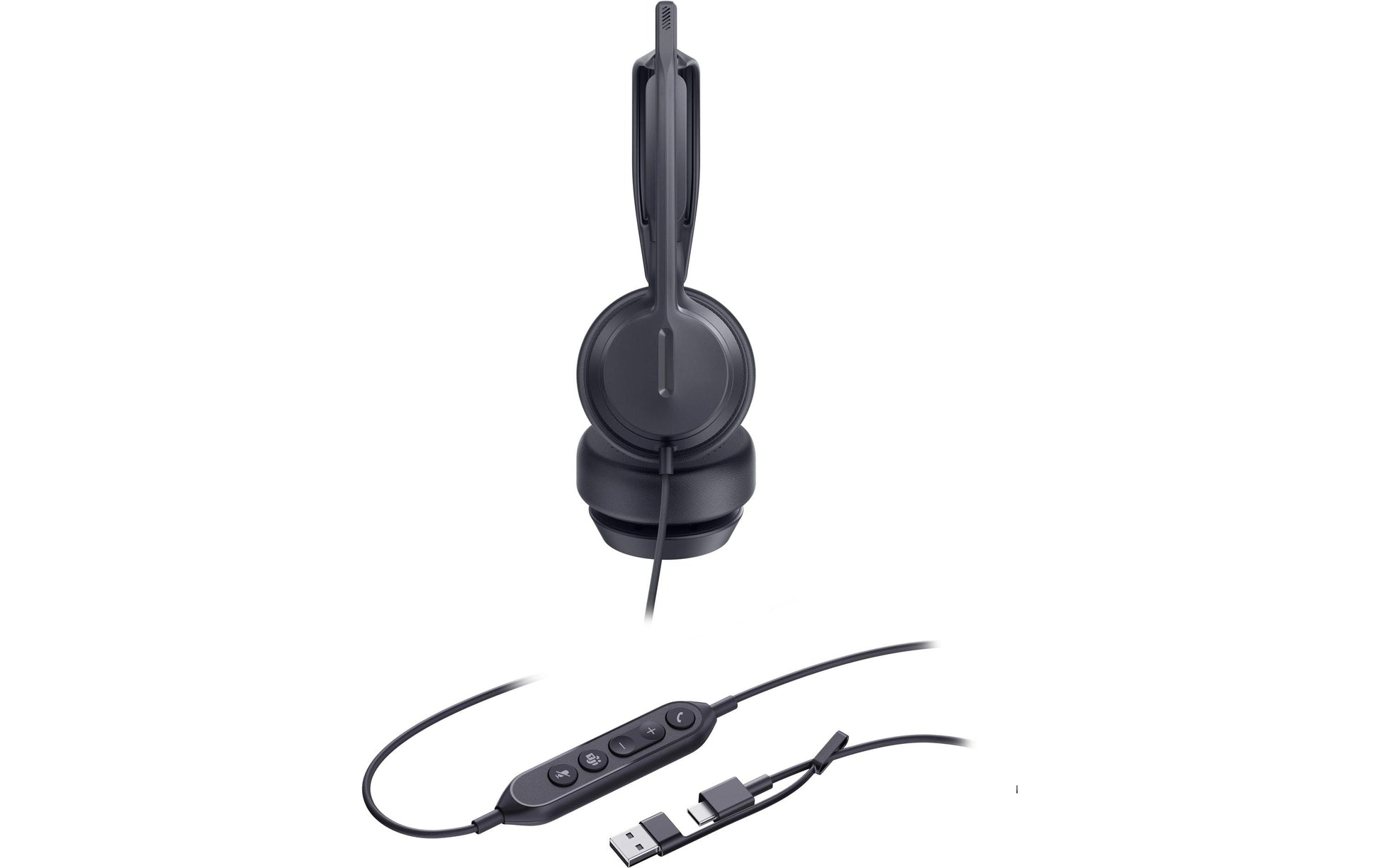 Yealink UH42 SE Office-Headset – On-Ear, Stereo, USB-C + USB-A Kabel, Schwarz