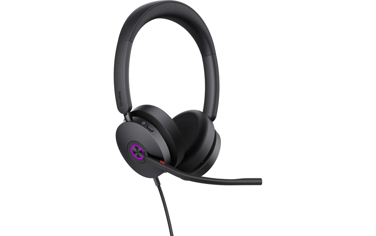 Yealink UH48 SE Dual USB-C/A Office-Headset – Over-Ear, Mono, USB-C & USB-A, Schwarz