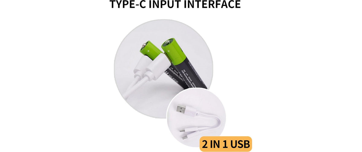 IILEER AAA Akkus, Li-Ion, 500 mAh, 1,5 V – 4 Stk.