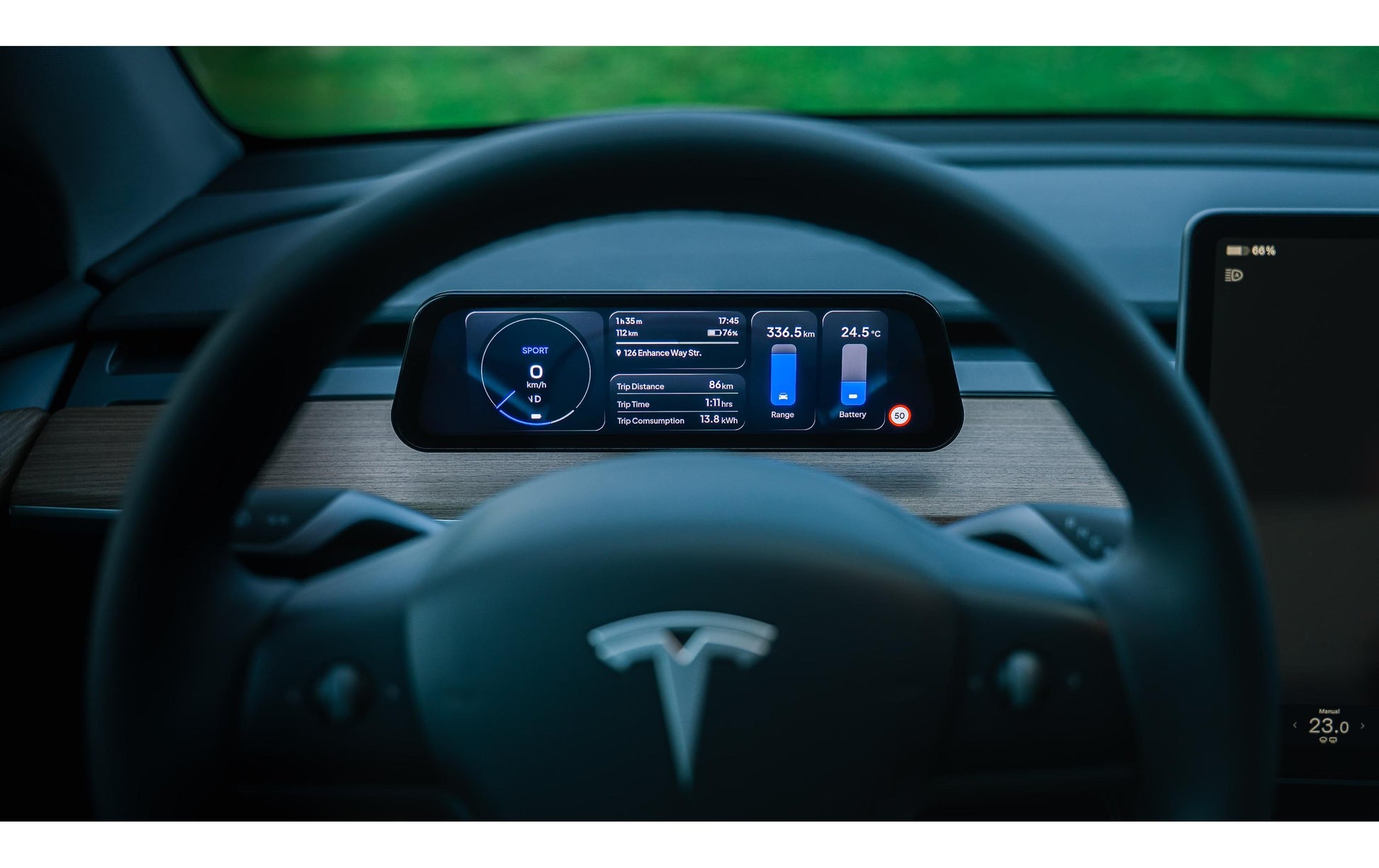Enhance Dash Bundle 2021–2024 – Armaturenbrett für Tesla (inkl. Highland 9,6" Display)
