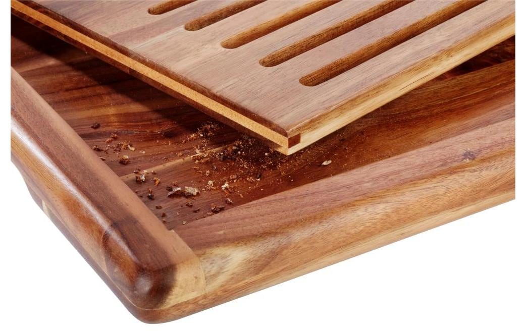 APS-Germany APS – Schneidebrett 53 × 32,5 × 2 cm, Akazienholz, Braun