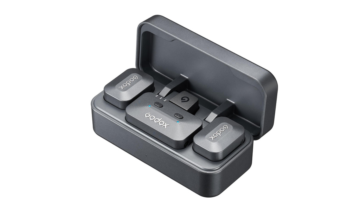 Godox Alink Kit2 – Mikrofon-Kit – 3,5 mm Klinke, USB-C, Kabellos – für Smartphones/Kameras/Computer