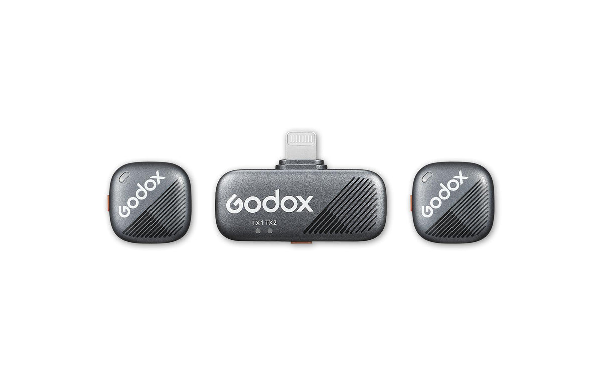 Godox Cube-SL Kit 2 Lavaliermikrofon 2er-Set – Lightning, Kabellos (2,4 GHz), Omnidirektional – für iOS
