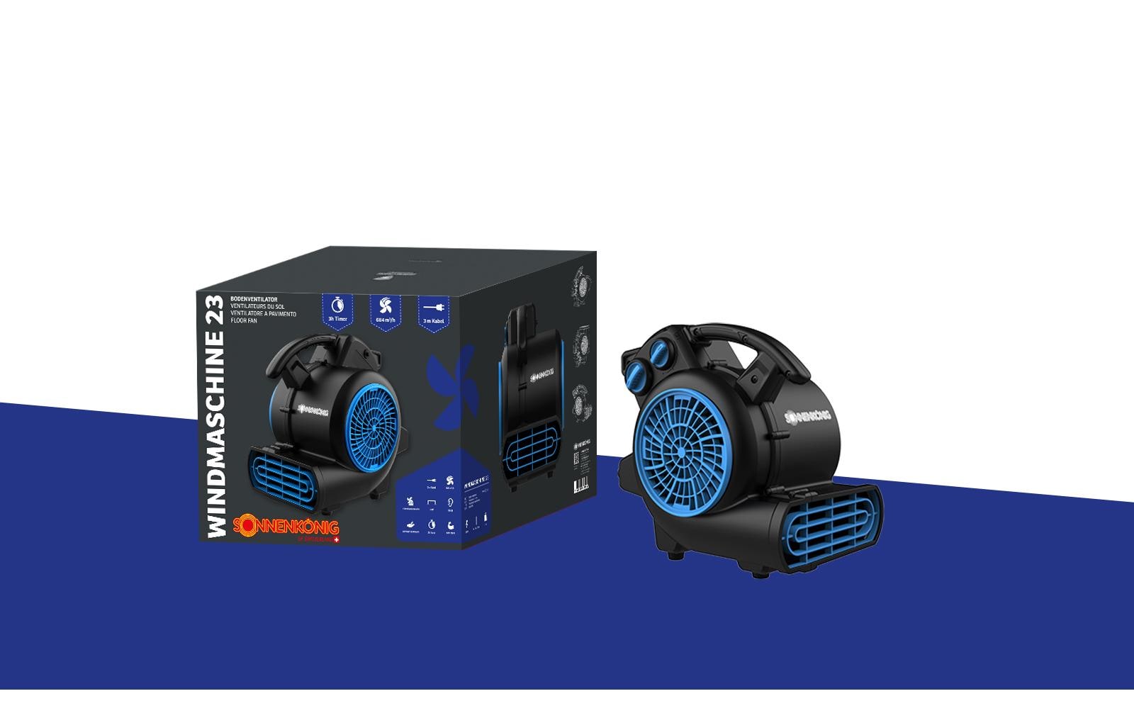 Sonnenkönig Bodenventilator – 3 Stufen, 170 W, 68 dB(A)