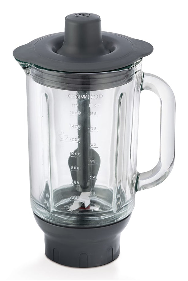 Kenwood Glas-Mixaufsatz KAH359GL – 1,6 l, für Chef, z. B. Classic KM330, Cooking Chef, Titanium Major KMM025