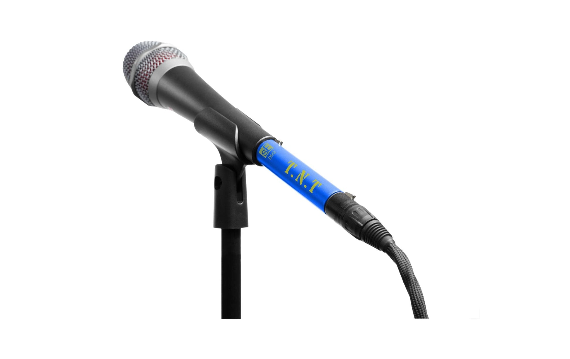 SE Electronics DM2 T.N.T – Phantomspeiseadapter – XLR, für dynamische/passive Bändchenmikrofone, Blau