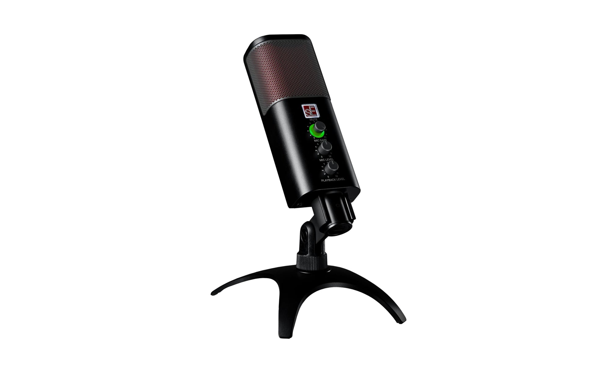 SE Electronics NEOM USB Tischmikrofon – USB-C/3,5 mm Klinke, Niere, für Windows/Mac/iOS/Android, Schwarz