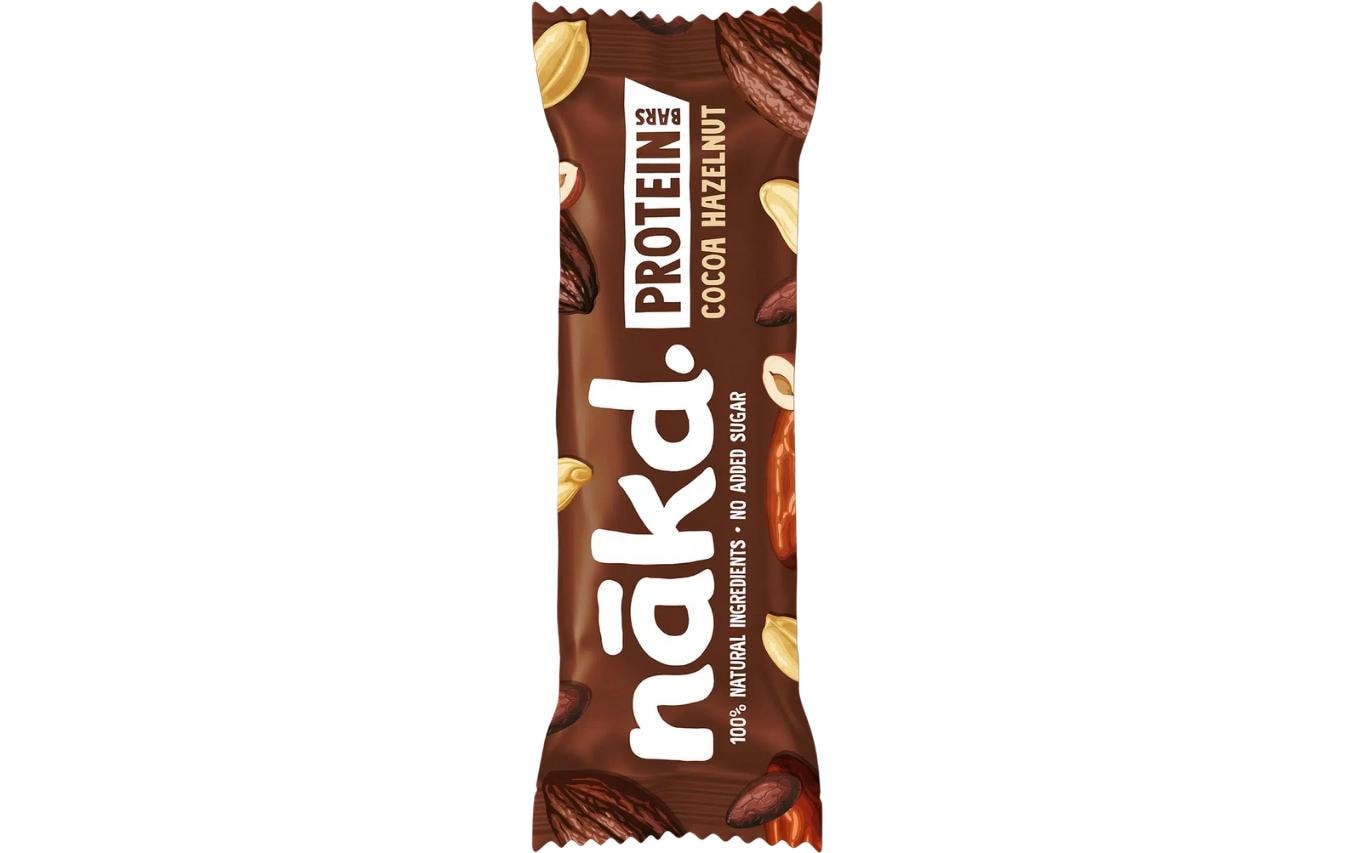 Nakd Protein-Riegel – Kakao & Haselnuss, Vegan, Glutenfrei – 45 g