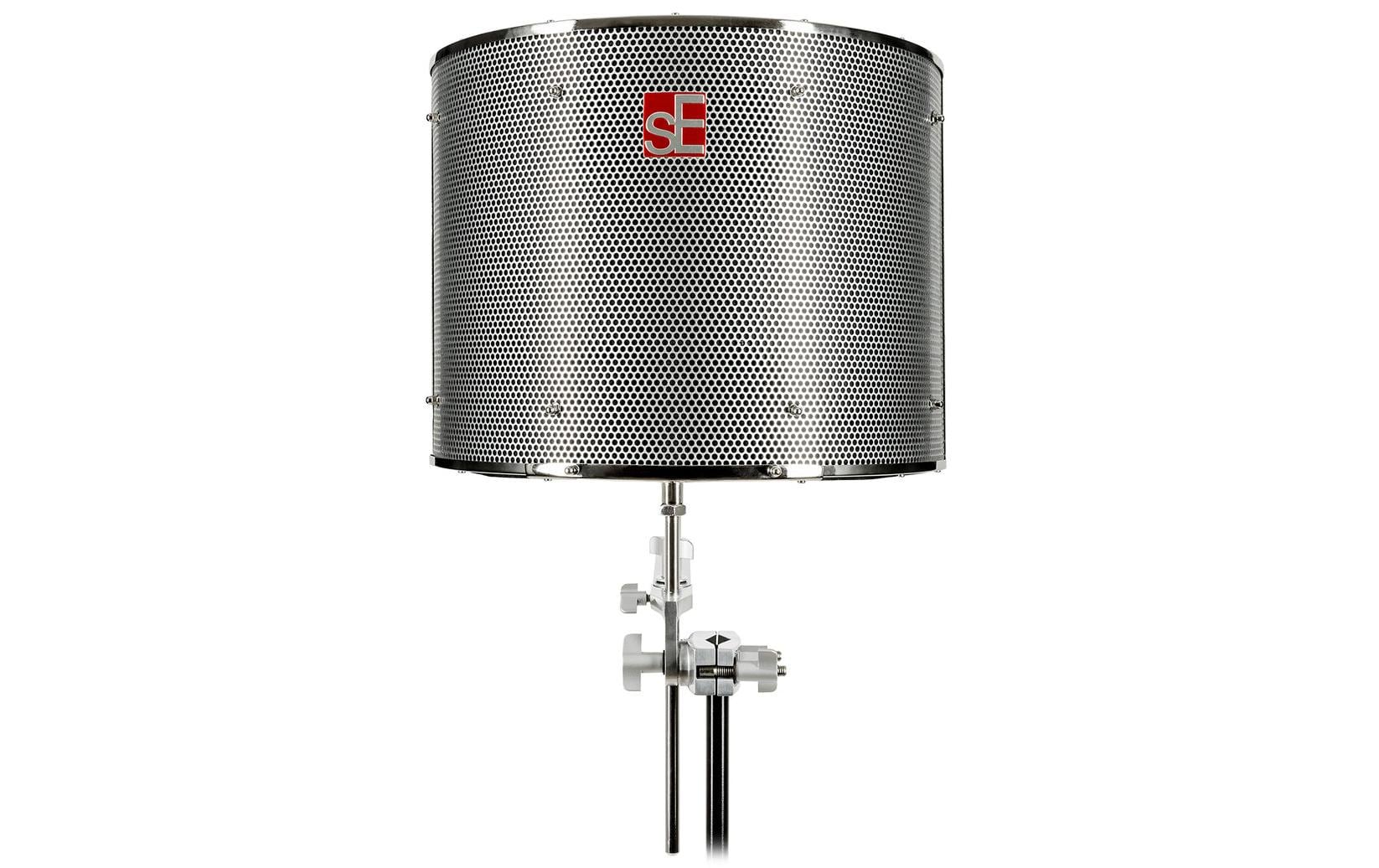 SE Electronics Reflexion Filter Pro – Schallschutzschirm, 200×395×320 mm, Schwarz/Silber