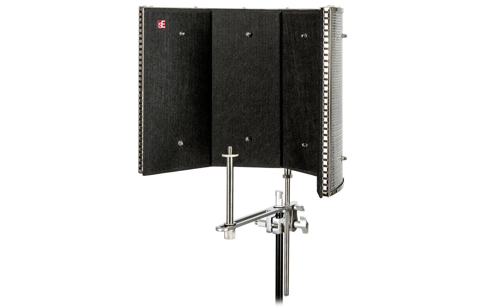 SE Electronics Reflexion Filter Pro – Schallschutzschirm, 200×395×320 mm, Schwarz/Silber