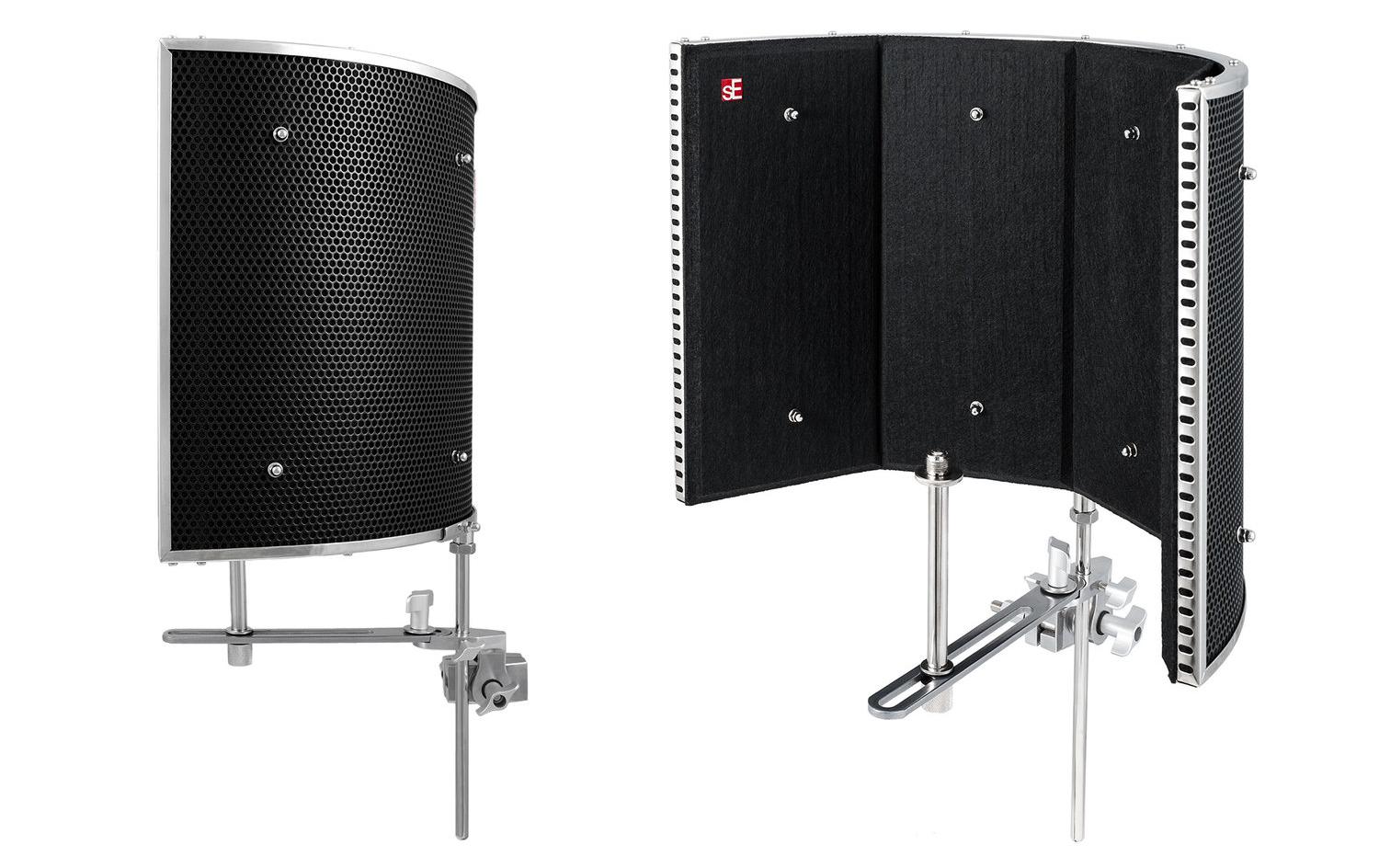 SE Electronics Reflexion Filter Pro – Pop-Filter/Windschutz für Gesangsmikrofone/Gitarrenmikrofone – Schwarz