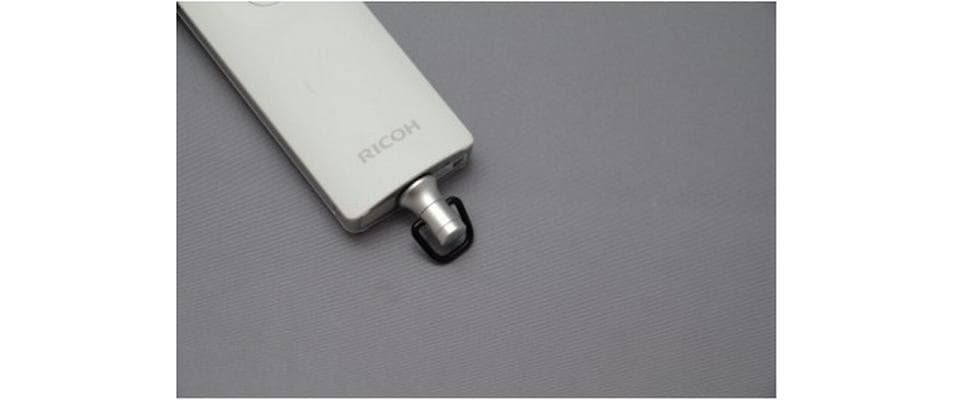 Ricoh Strap Connection Riemenhalter – Metall – für Ricoh THETA S, THETA SC, THETA SC2 und andere – Silber